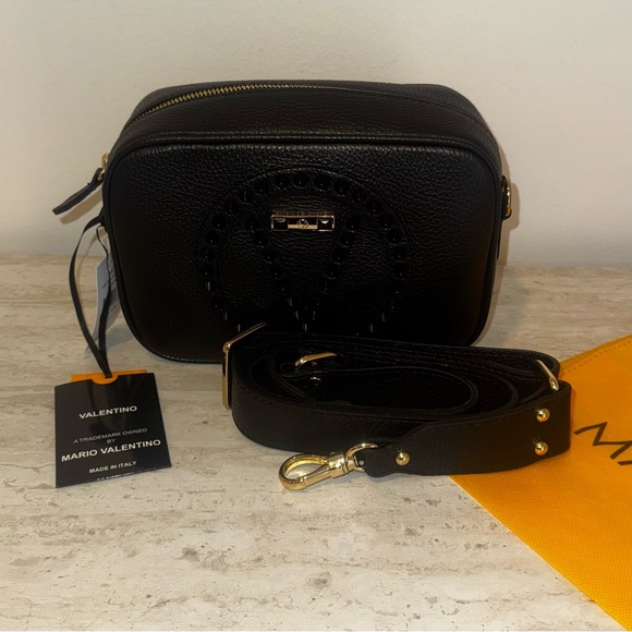 NWT  by Mario Valentino Mia Rock Black Bag. - Picture 2 of 7